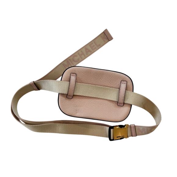 Michael Kors Jet Set Belt Bag Pink Leather Coquette Balletcore Minimalist Travel - Picture 3 of 10